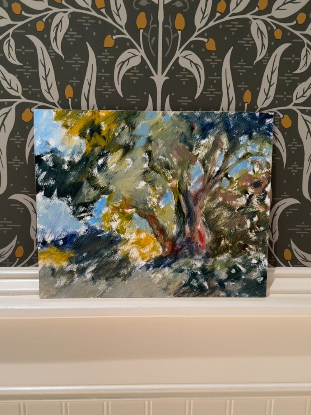 Original Oil Painting Impressionist Tree Landscape 8x10